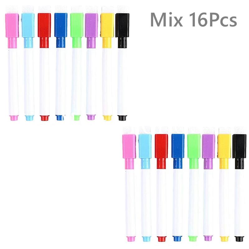 1-100Pcs Magnetic Erasable Whiteboard Pen Stationery Office Teaching Supplies for Blackboard Student Dry Erase Markers