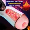 Adult Products Men's Automatic Airplane Cup Sucking Telescopic Intelligent Sound Heating Simulation Channel Sex Masturbation