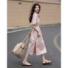 Demana Cloud Cotton Elegant Spring Dress with Floral Petal Sleeves