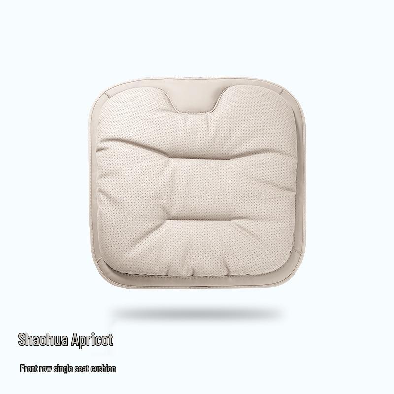 Customizable Nappa Leather Car Seat Cooling Pad - Summer Breathable, Non-Slip, High-End Ventilated Cushion for All Seasons