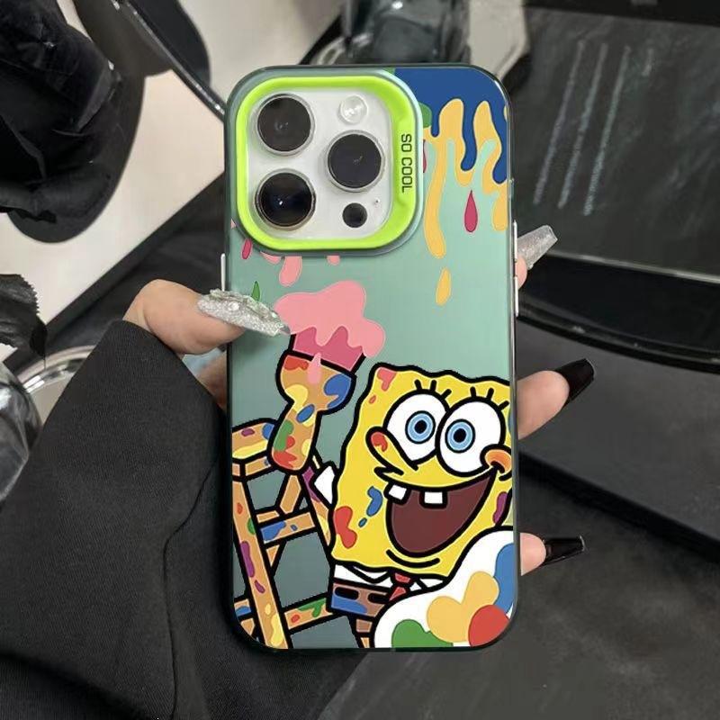 Suitable for Apple 16promax Mobile Phone Case Premium Sense 15/14/13 All-inclusive Huawei Graffiti Patrick Star Tide Brand