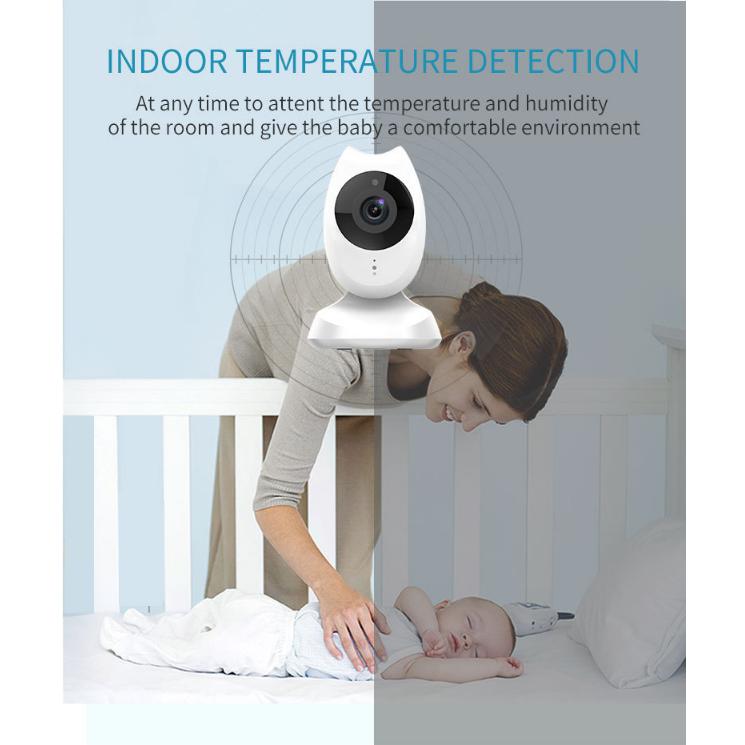 Babyphone 4,3" Drahtlos Video Hohe Farbauflösung Baby Nanny Sicherheitskamera Temperaturüberwachung