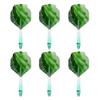 6pcs 2BA Thread Dart Shafts with Tails Darts Flights Replacement Black