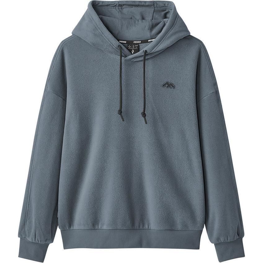 Skechers Outdoor Series Solid Color Comfortable Long Sleeve Hoodie Women hoodies Gray L424W005-0403 L
