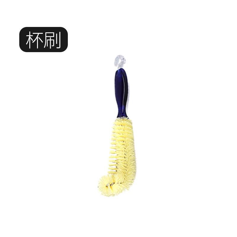 Angled Short Handle Bottle Brush With Nylon Bristles For Cleaning Deep