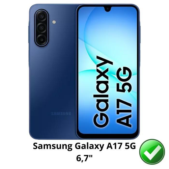 Verre Trempé - PHONILLICO - Samsung Galaxy A17 5G - Pack 2 - Résistant aux rayures - Transparent