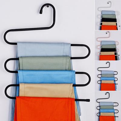 5 Layers S Shape Multifunctional Clothes Hanger Pants Storage