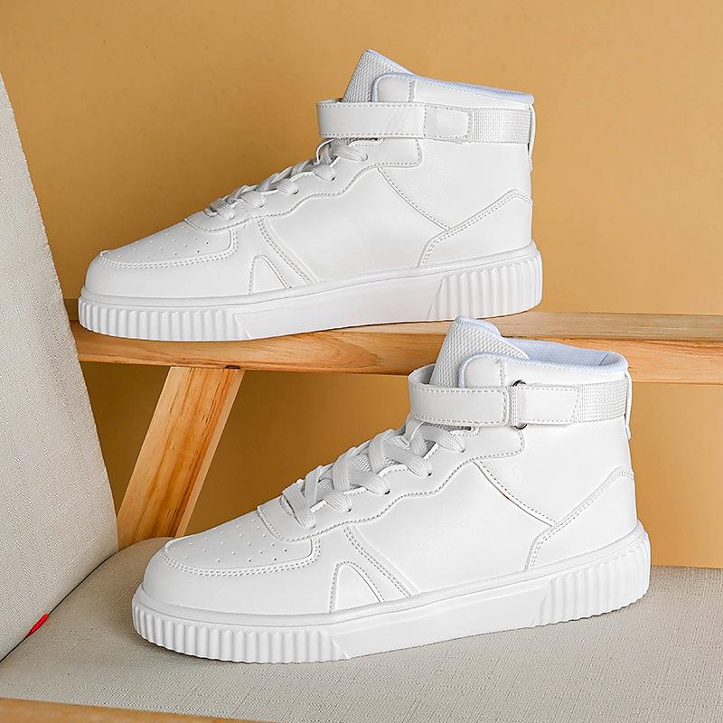 High-top board shoes men's autumn and winter trendy shoes Korean version of teenagers large size fashion couple shoes flat comfortable and versatile