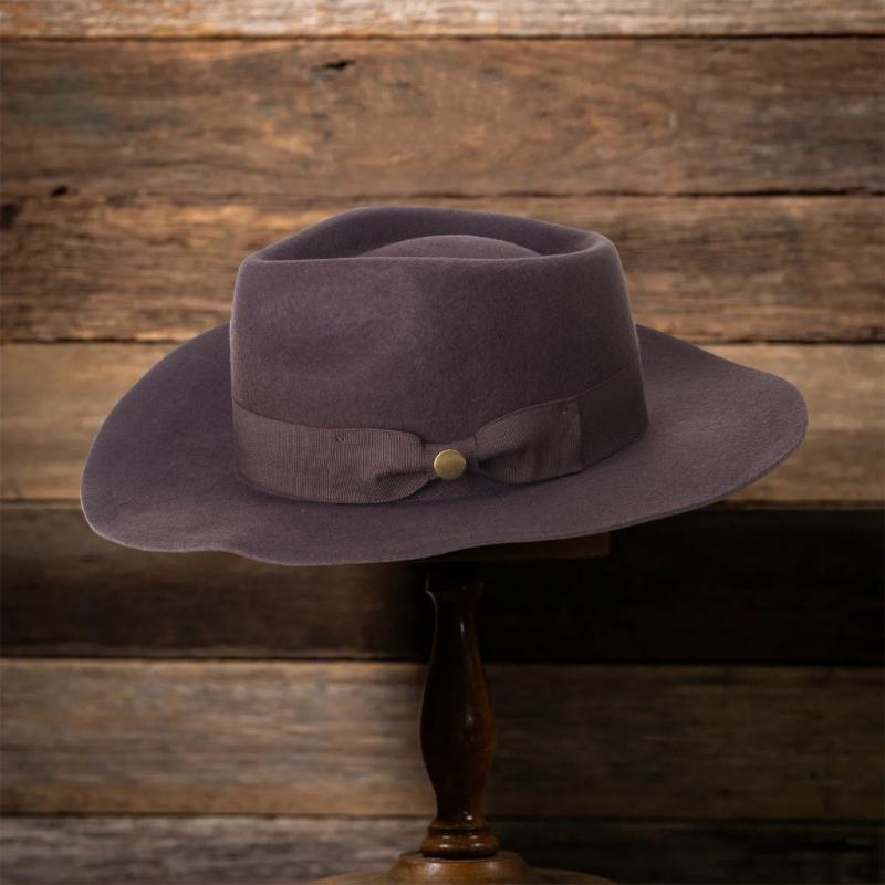 Chapéu Homburg de Lã Chapéu Exótico para Mulheres Homens Adereços para Fotos Western para Homens Mulheres Uso Unissex Chapelaria