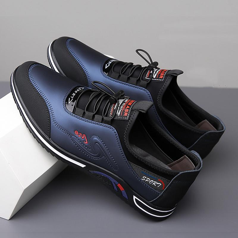 Mode Frühling Herren Laufschuhe Sneaker Leder Herren Freizeitschuhe Bequem Faul Slipper Herren Flats Neu Herren Sport Walking Schuhe