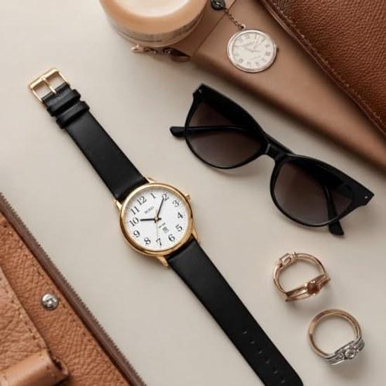 BUREI womens wristwatch analog quartz stylish waterproof date leather strap simple fashionable lightweight casual watch