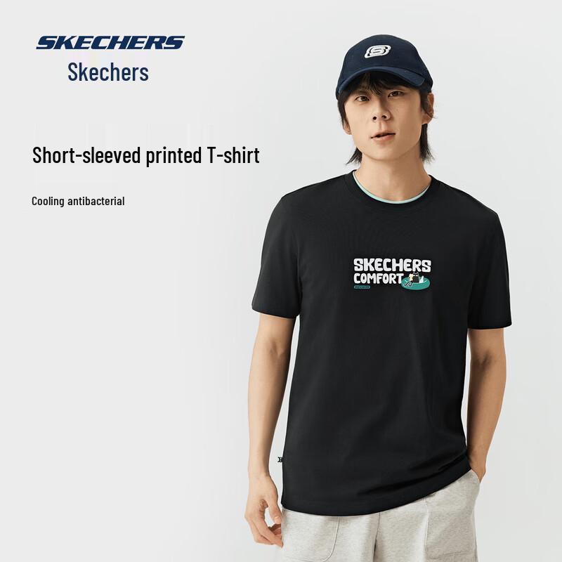 

Skechers Unisex Knit Short Sleeve T-Shirt L226U026 L 100