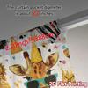 2pcs   2D FLAT PRINTING Curtains (Without Rod) Safari Party(1) Chic Curtain Cloth Versatile Fabric Curtains Holiday Use for