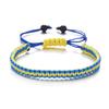 Hand-Woven Creative Beads Bracelet – Blue & Yellow Ukrainian Design