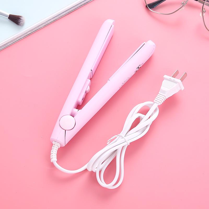 Compact Dual-Use Curling and Straightening Iron for Bangs