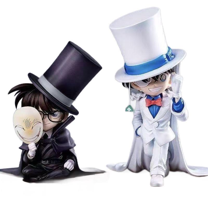 New Detective Conan Gk Figure Kaito Kid Dark Baron Anime Peripheral Collectible Desktop Decoration Toy For Fans Collectors Kid Friendly Entertaining