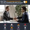 AI Translation Earbuds 144 Languages & Accents Translator Earphones 4 In 1 AI Bluetooth 5.4 Translating Headphone Support Playing Music Phone Calls