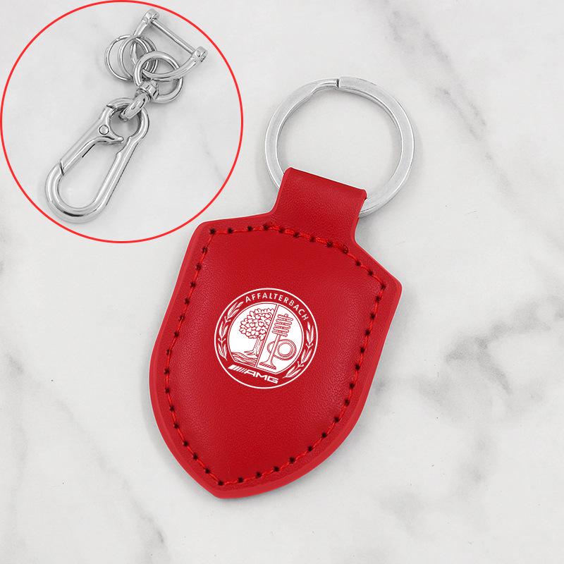 Sleek Carbon Fiber Leather Keychain for Mercedes-Benz V-Class V300L & Vito V260