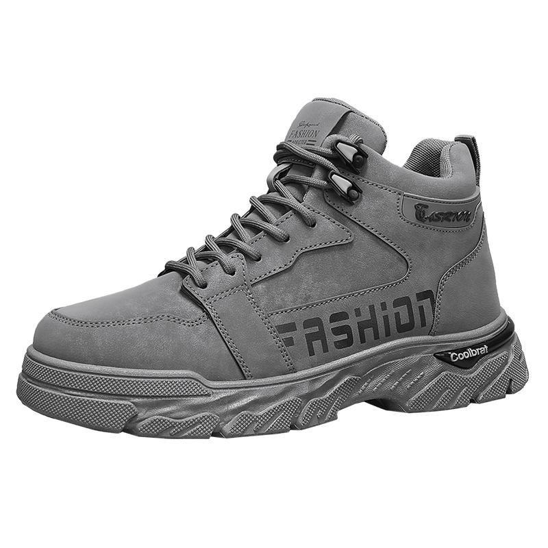 Fashion 2025 Luxury Men Shoes Male Waterproof Boots High Top Sneakers Combat Ankle Boots for Men Outdoor Light Casual Leather Shoes