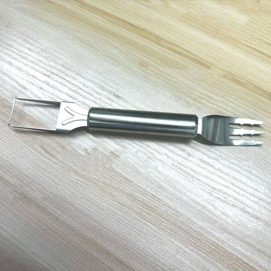 Stainless Steel Watermelon Cutter Dual Head Slicer Serving Fork Dishwasher Safe Fruit