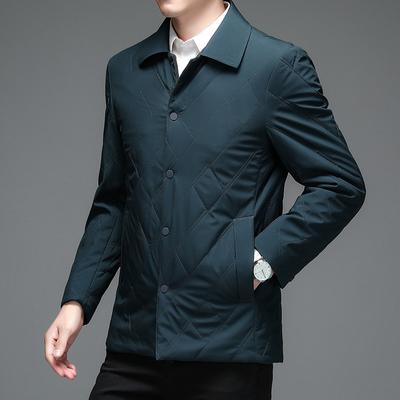 Winter Coat, Men's Cotton-padded Coat, Middle-aged and Elderly Business Lapel Cotton-padded Coat, Men's Top, Padded Jacket, Dad's Outfit