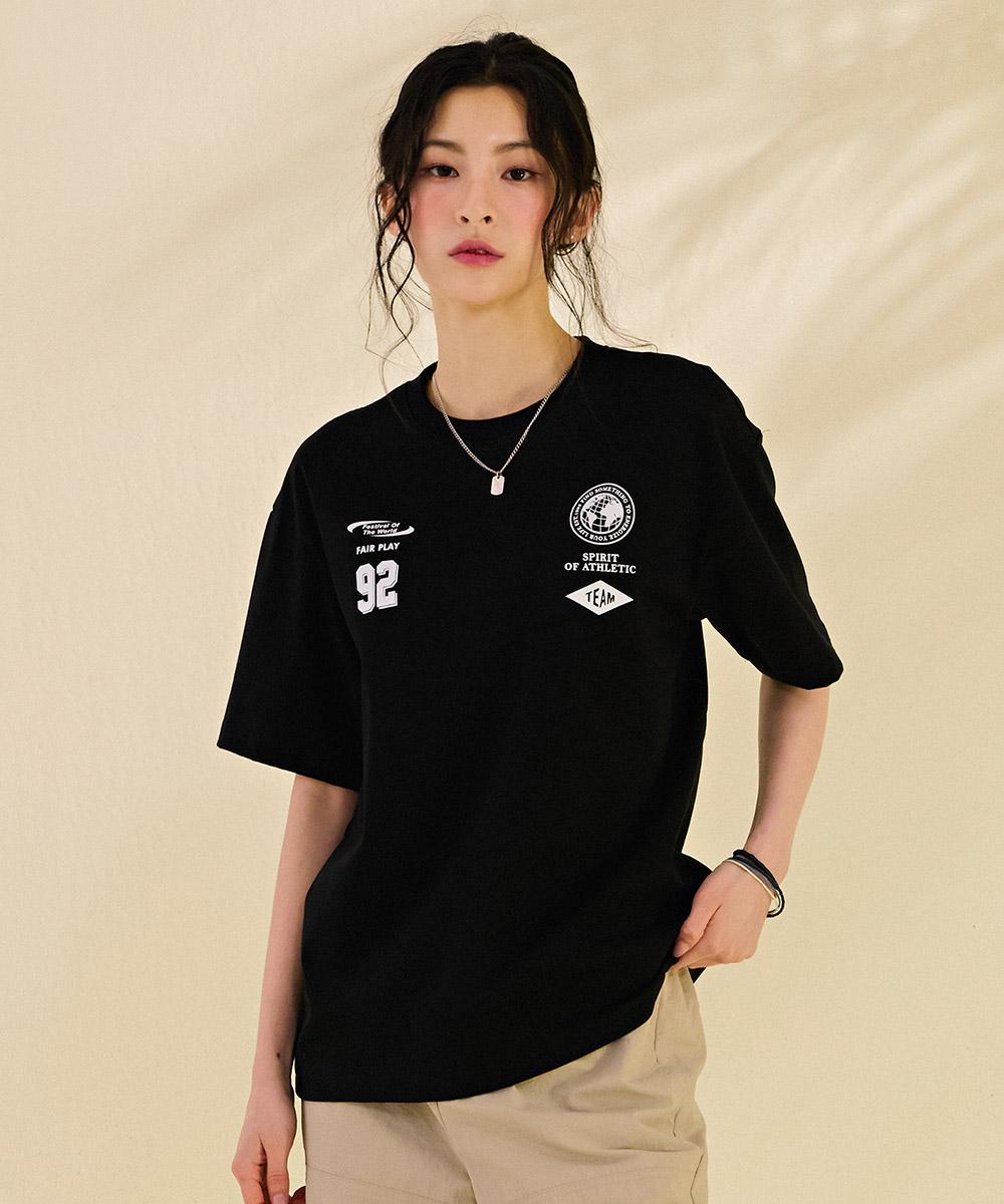 Chase Cult Unisex Front Graphic Short Sleeve T-Shirt-Dbru5844D03 Black/90