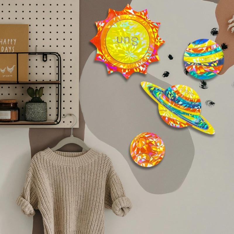 DIY Solar System Coaster Silicone Mould Holographic Epoxy Resin Mold DIY Ornaments Mold Handmade Crafts Tool Easy Clean