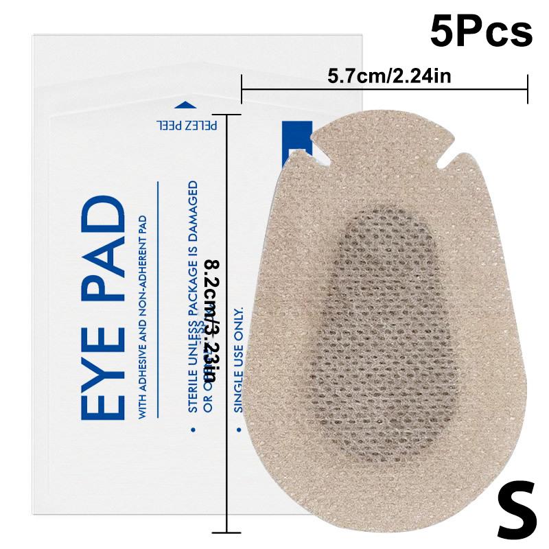 

5 шт. Медицинские глазные повязки Послеоперационные Стерильные Адгезивные Светоблокирующие Глазные подушечки Защита зрения Пластыри для коррекции амблиопии