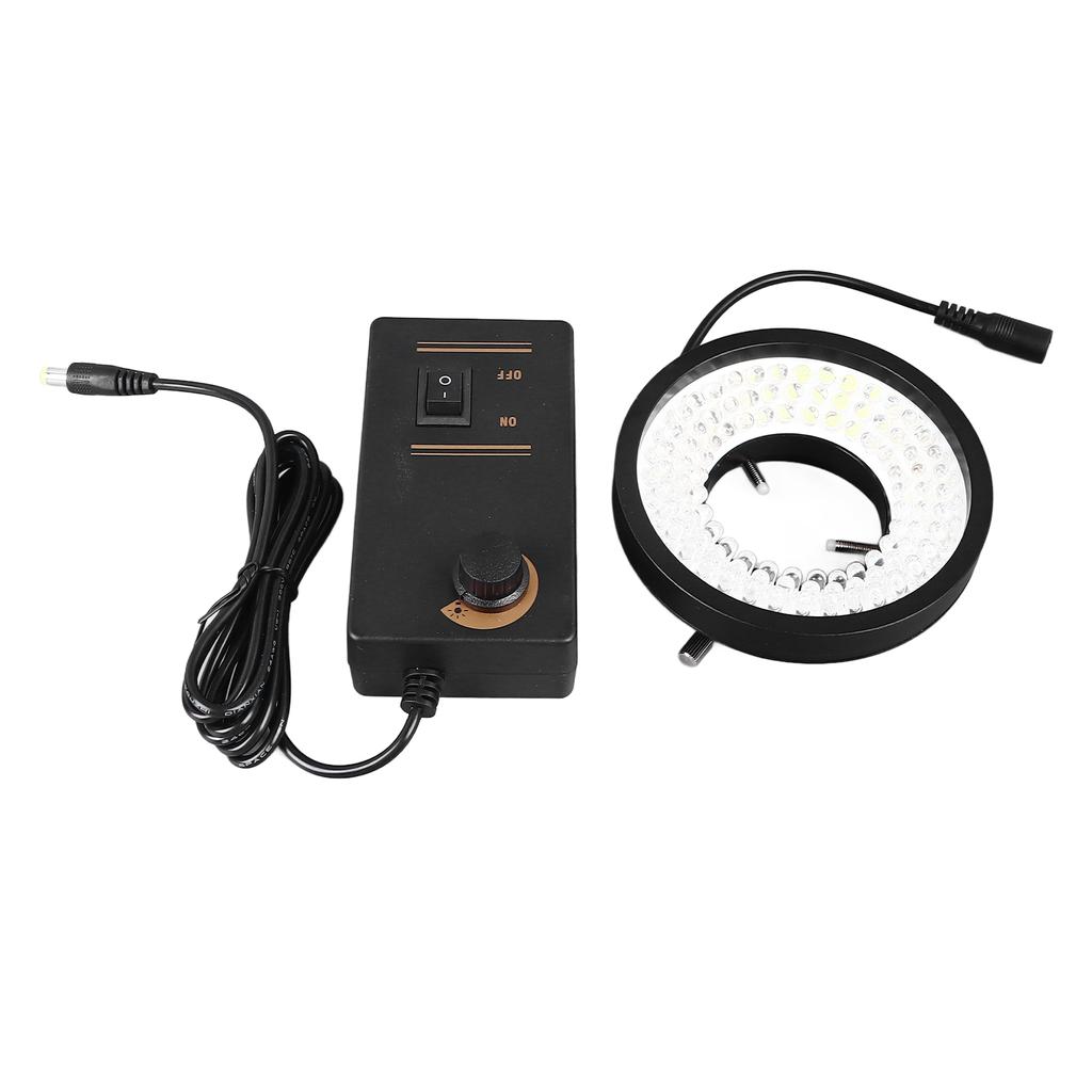 Mikroskop LED-Ringlicht 96 LEDs 6500K Weiß Einstellbare Helligkeit Industrielle Kamera-Ringlampe