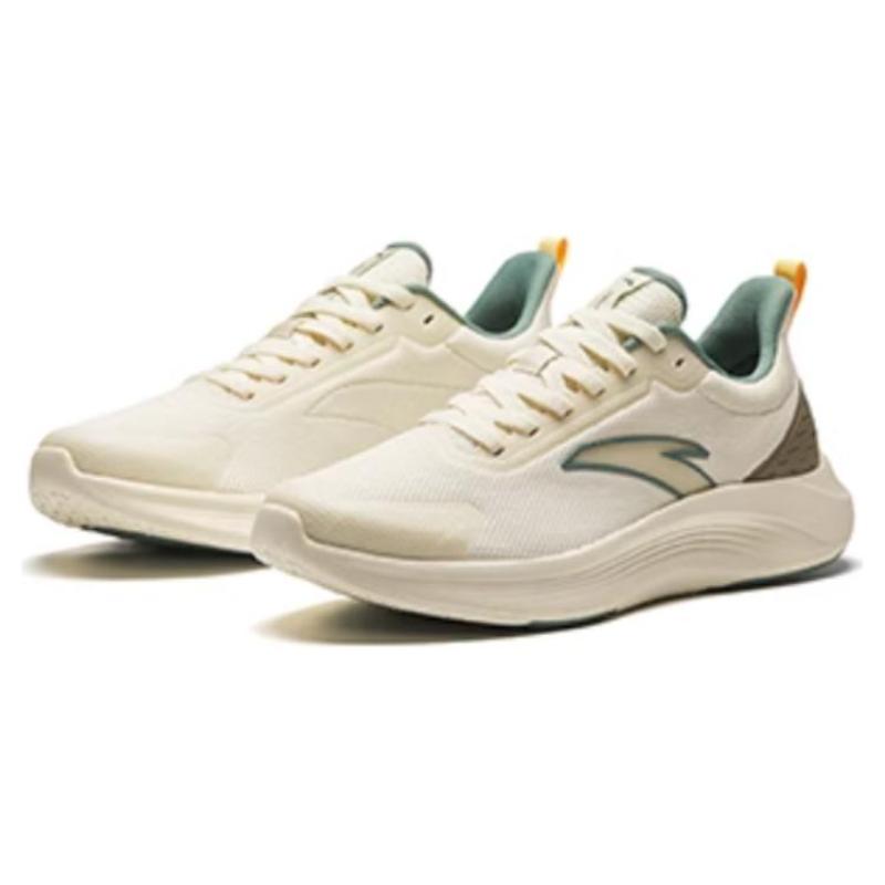 Anta Cushioning, Wear Resistant Low Top Running Shoes Men's Ecru Sneakers 912425576-1