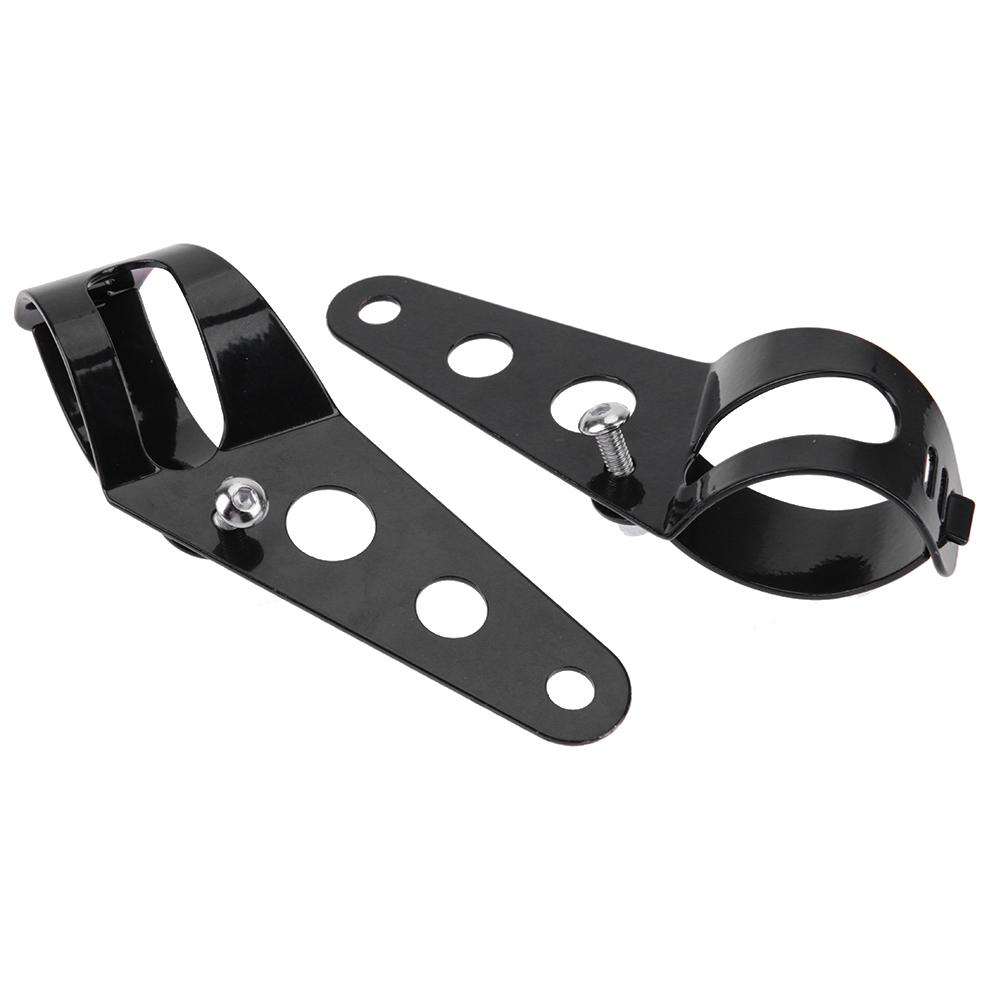 28mm-43mm Headlight Mount Brackets Fork Ear Motorcycle Chopper чёрный