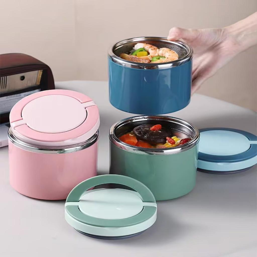Stainless Steels Insulated Lunch Box,1000ml Wide Mouth Food Container Thermoses Vacuum Insulated Food Soup Jar For Kid Adults