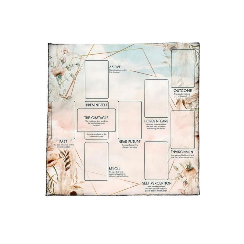 Reading Card Astrology Tablecloth Altars Cloth Square Divinations Cards Table Cloth Witchcrafts Deck Cloth Enduring
