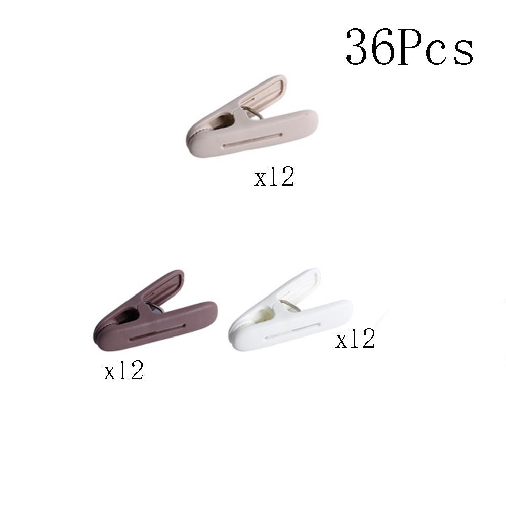 36Pcs Multi-Purpose Clothes Pins 3 Colors Hanger Clips Clothes Clips Hanging Rack Clothesline