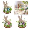 Easter Eggs Rabbit Decorations Wood Plastic Indoor Outdoo Family Activity Supplies Desktop Ornament