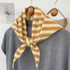 New Women Wool Scarf Shawl Winter Warm Soft Knitted Striped Triangle Fashion Brand Bandana Lady Wool Scarves