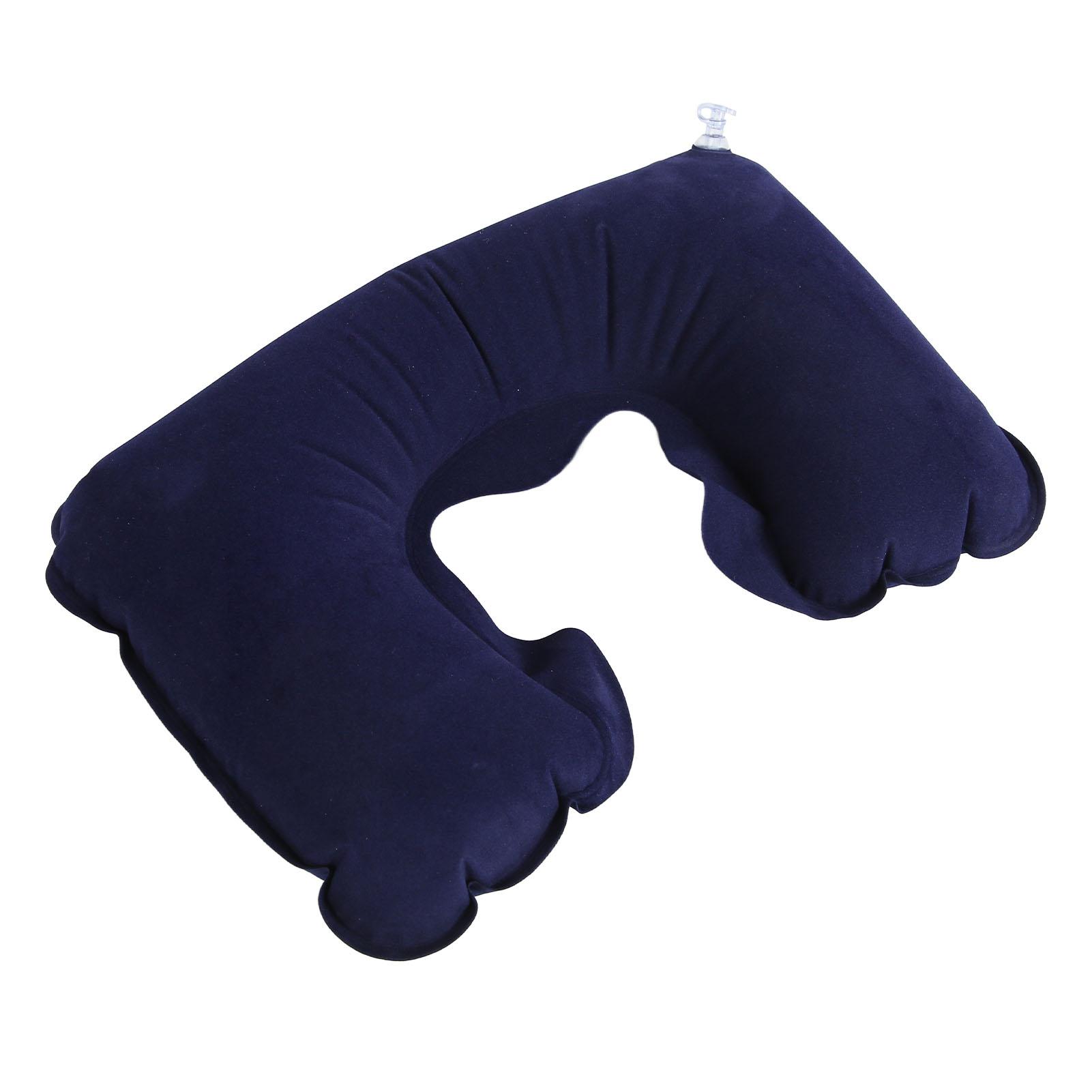 

Portable Travel Kit Inflatable Neck Pillow Eye Cover Earplugs Business Trip Set for Planes Cars Trains