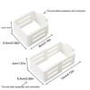 Plastic Retractable Storage Box Partition Plate For Refrigerator Side Door Sorting Storage Classification Grid Clip Organize