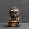 Purple Clay Monkey King Tea Pet Ornament