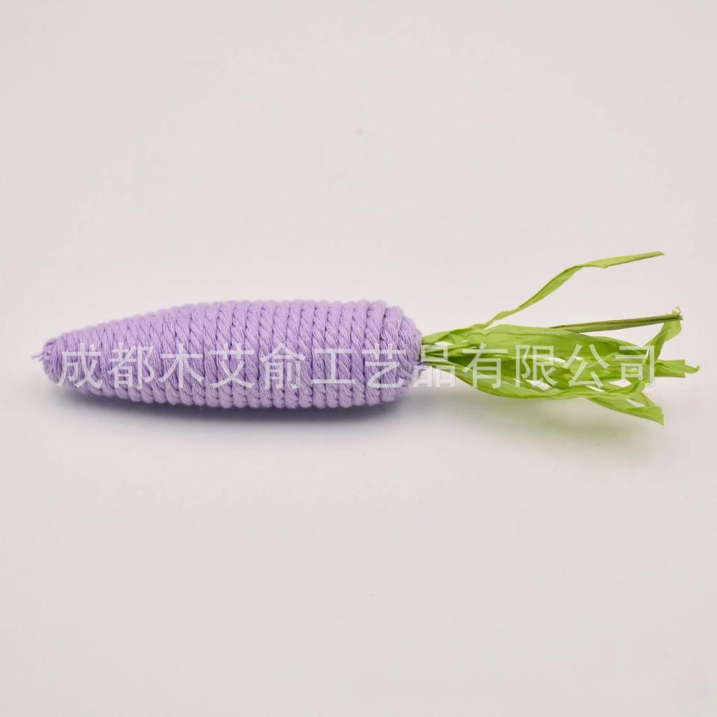 Easter Carrot Tray Decoration Hemp rope Decoration Fabric Carrot Scene Props Home Ornaments