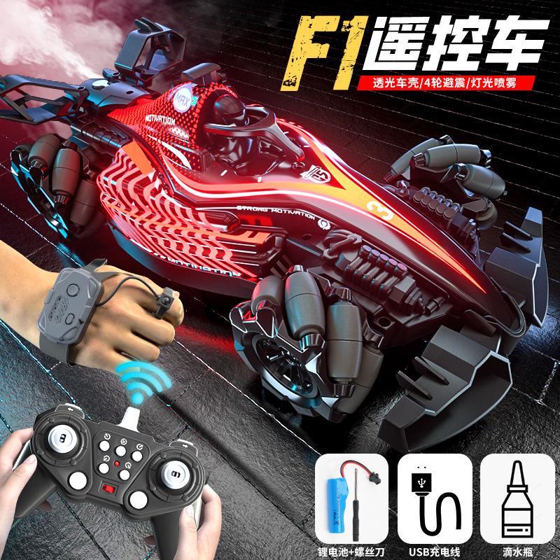 JJRC Q186 Single Control Hand Gesture Double Control Cool Light Spray Rc Racing Toy Remote Control Stunt Car Toys for Boys Gifts