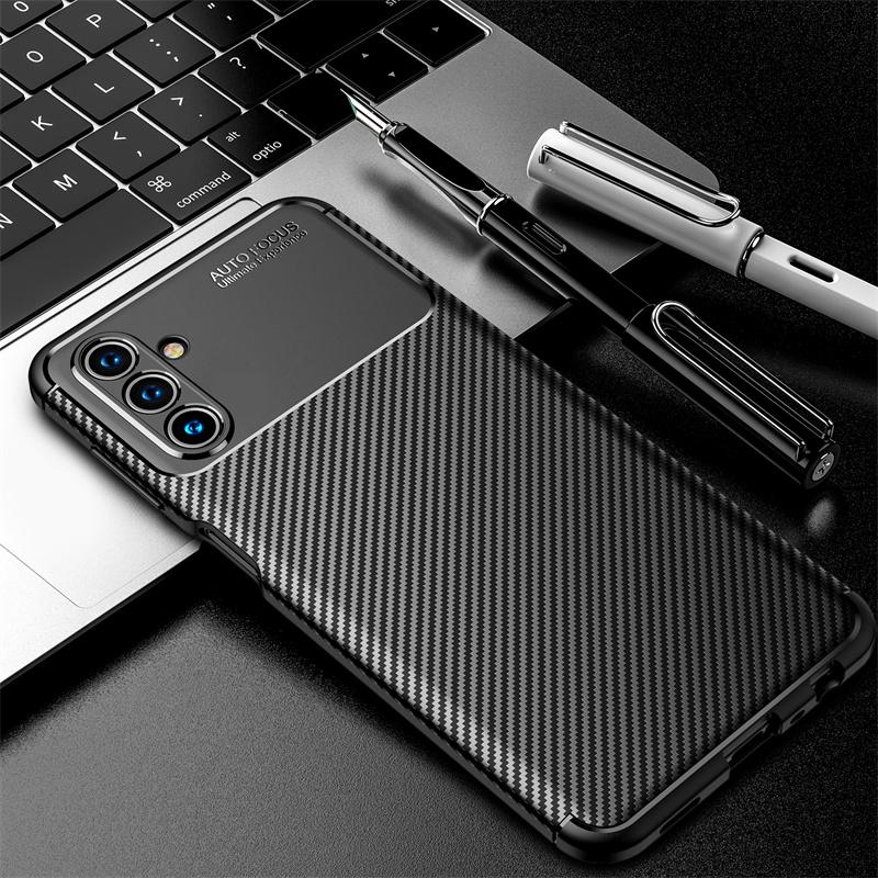 

Business Carbon Fiber TPU Soft Case For Samsung Galaxy A56 A36 A26 A16 5G Coque Cover On SamsungA56 Sumsung A 56 36 26 16 TPU&Galaxy A16