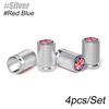4 Stück/Set Autoventilkappe Aluminiumlegierung mit UK-Flagge Reifenkappe Metallventilkernabdeckung Ventilkappenhülle Für Mini Cooper Zubehör wdjnt11