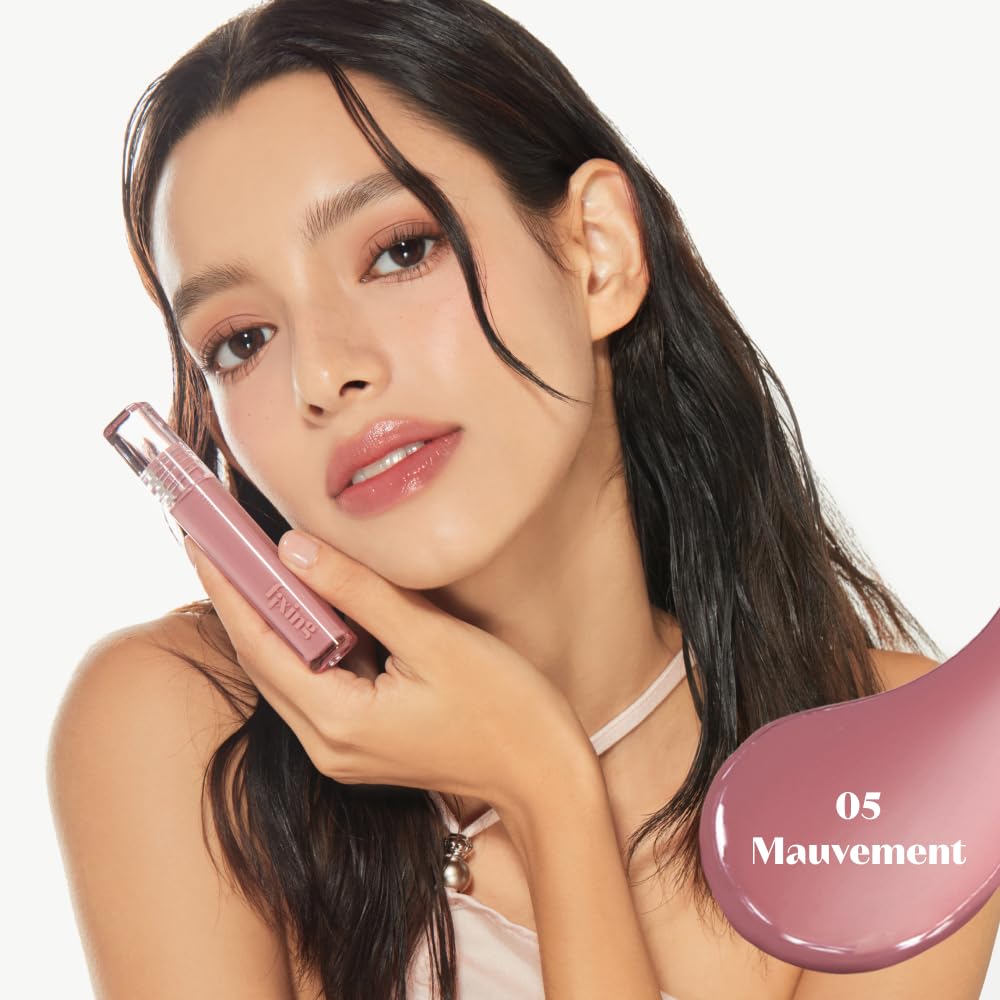 ETUDE Glow Fixing Tint Mauvement Lip Tint Lipstick Glossy Finish High Moisture Clione Lip [Etude Official] / / / / / 3.8g /
