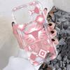 Geometric Bull Pink TPU Soft Phone Case for  14 Pro Cases Mi 13 12 11 Lite 14 13T 12T Poco X6 X3 F5 Pro Anti-Fall Cover