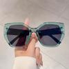 Polygon Design Black Shades Ins Brand Gradient Ladies Sunglasses New In Women Fashion Sun Glasses for Driving Beach
