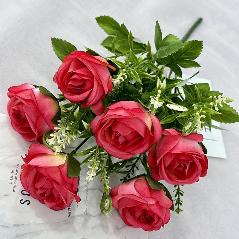 Romantic Rose Wedding Bouquet Artificial Flowers For Bridal Decor And Event Table Arrangements
