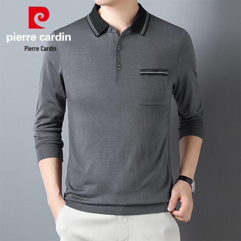 Pierre Cardin Men s Business Casual Long Sleeve Polo Shirt L
