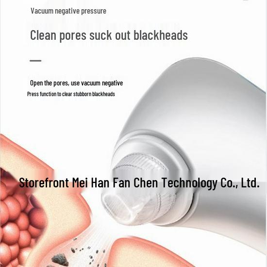 Cross-border Blackhead Remover: Exclusive Bubble Pore Cleaner & Suction Tool with Replacement Head.