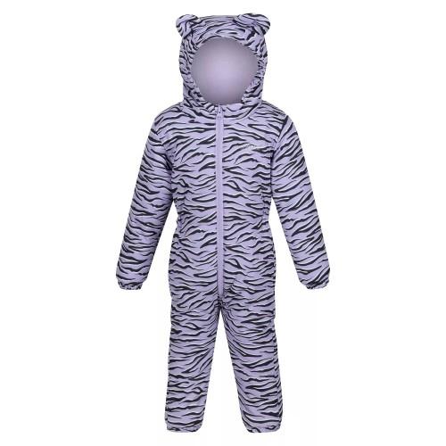 Regatta Childrens/Kids Penrose Zebra Print Puddle Suit